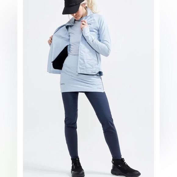 Craft ADV SubZ 2 Blue Insulated Outdoor  Athletic Performance Running Skirt - Picture 1 of 16